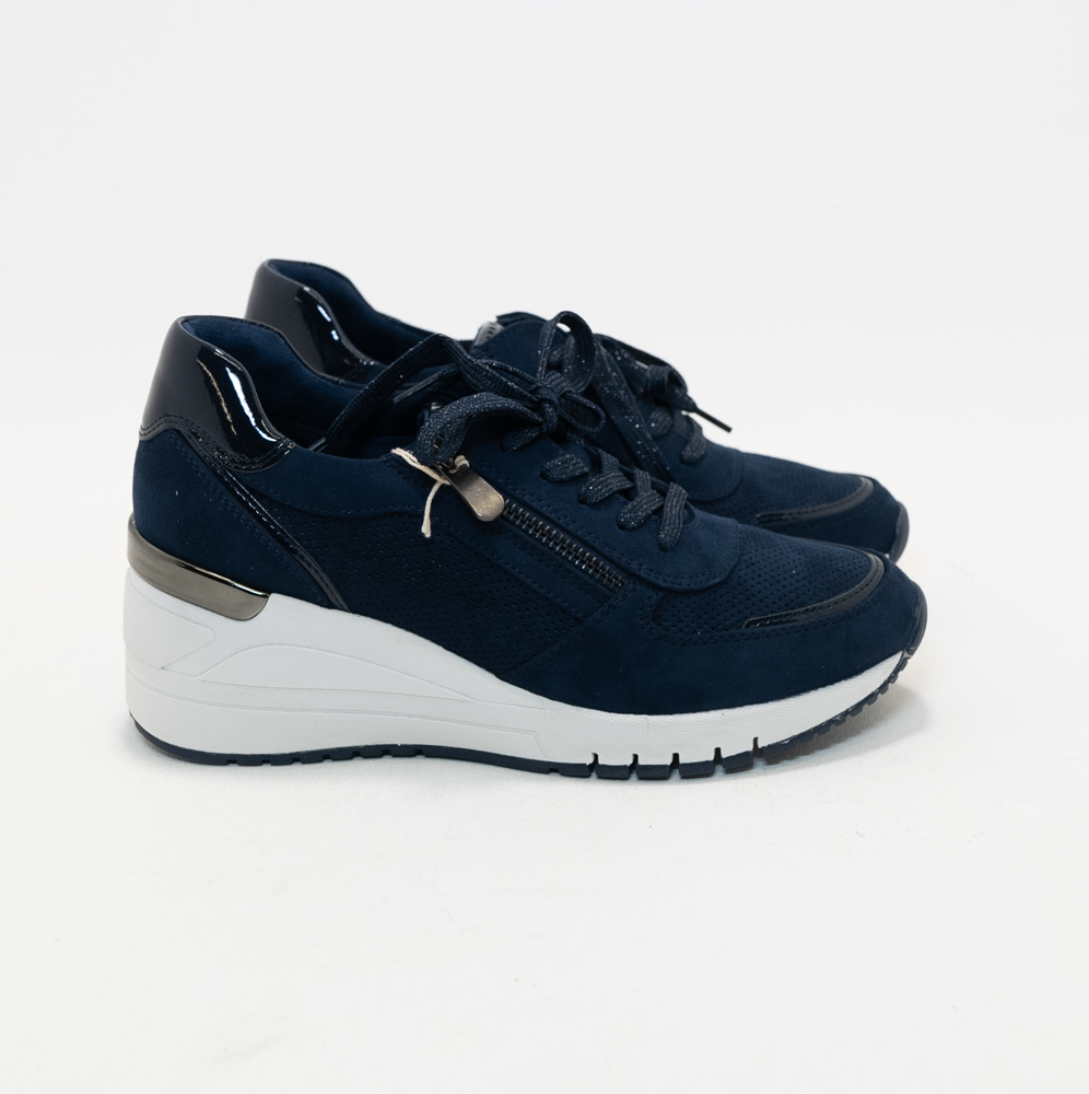 Marco Tozzi - 23788 Navy Suede Trainers