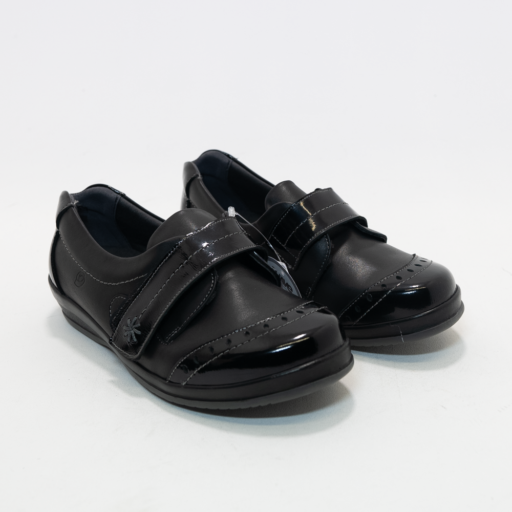 Footsoft - Florence Black Wide Fitting