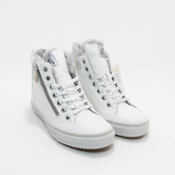 Mustang – 1365 White High Top Trainers