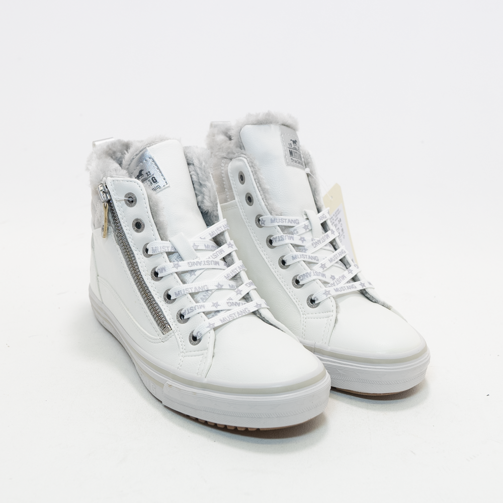 Mustang - 1365 White High Top Trainers