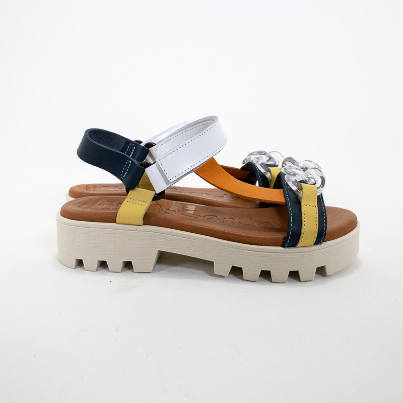 Oh! My Sandals - 5009 Navy/White/Yellow