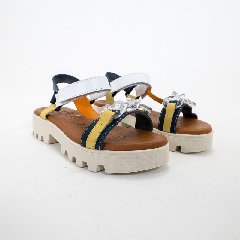 Oh! My Sandals - 5009 Navy/White/Yellow