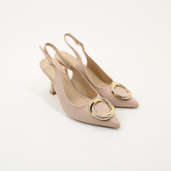 SORRENTO Ellingham Diamante Circle Slingback Heels - Image 5