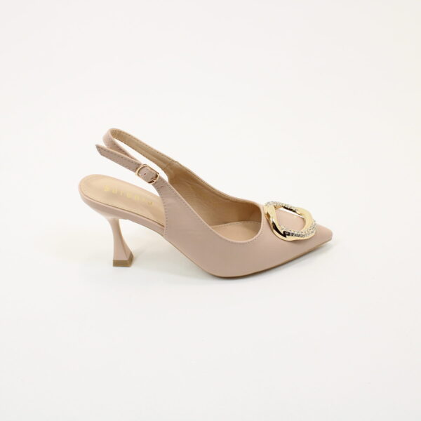 SORRENTO Ellingham Diamante Circle Slingback Heels - Image 4