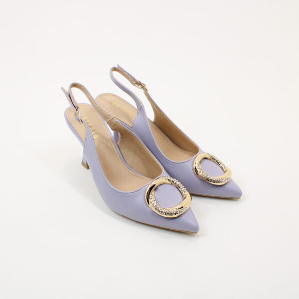 SORRENTO Ellingham Diamante Circle Slingback Heels - Image 2