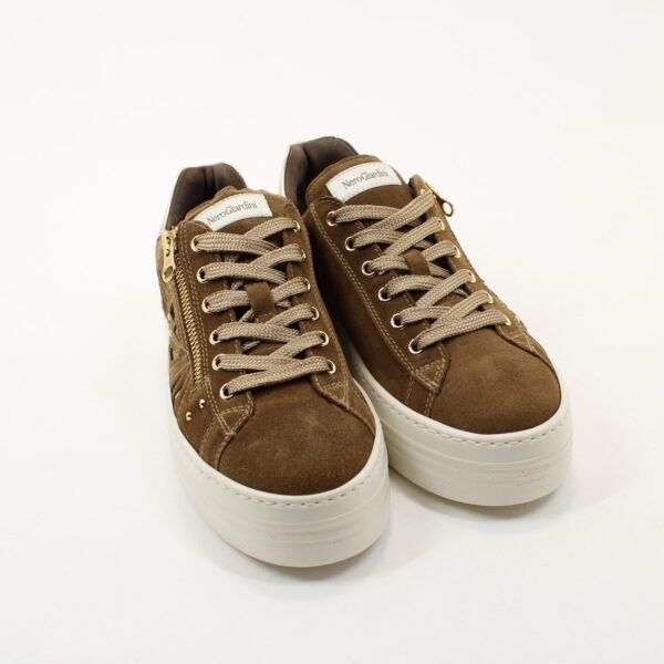 NERO GIARDINI I308411D Women's Suede and Leather Sneakers - Image 2
