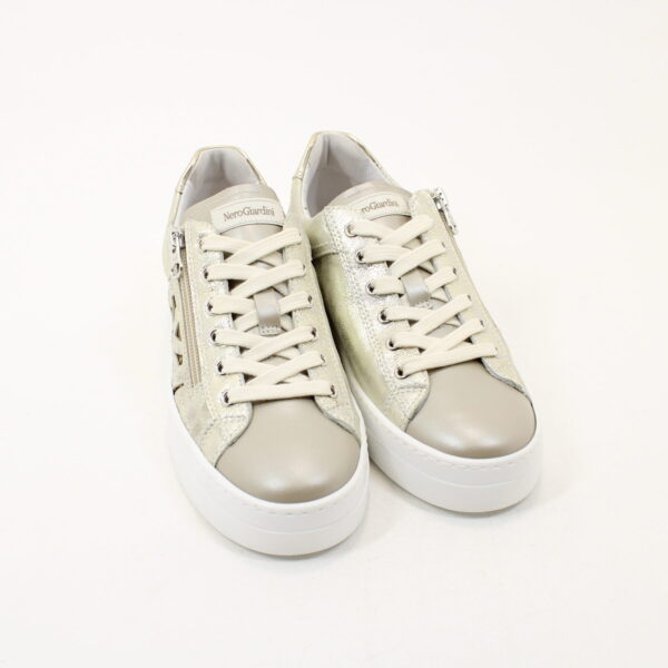 NERO GIARDINI E409930D Women's Sneakers in Leather and Technical Material - Image 2