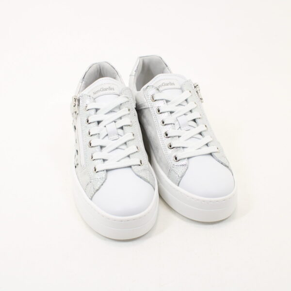 NERO GIARDINI E409930D Women's Sneakers in Leather and Technical Material - Image 5