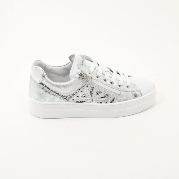 NERO GIARDINI E409930D Women's Sneakers in Leather and Technical Material - Image 4