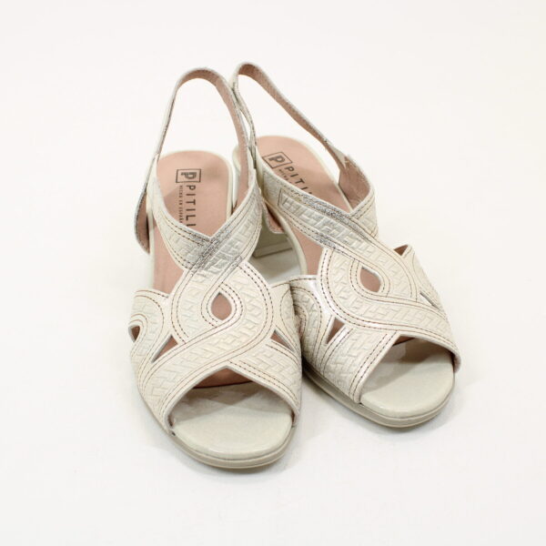 PITILLOS 5690 Leather Heeled Sandal - Image 2