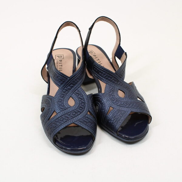 PITILLOS 5690 Leather Heeled Sandal - Image 5