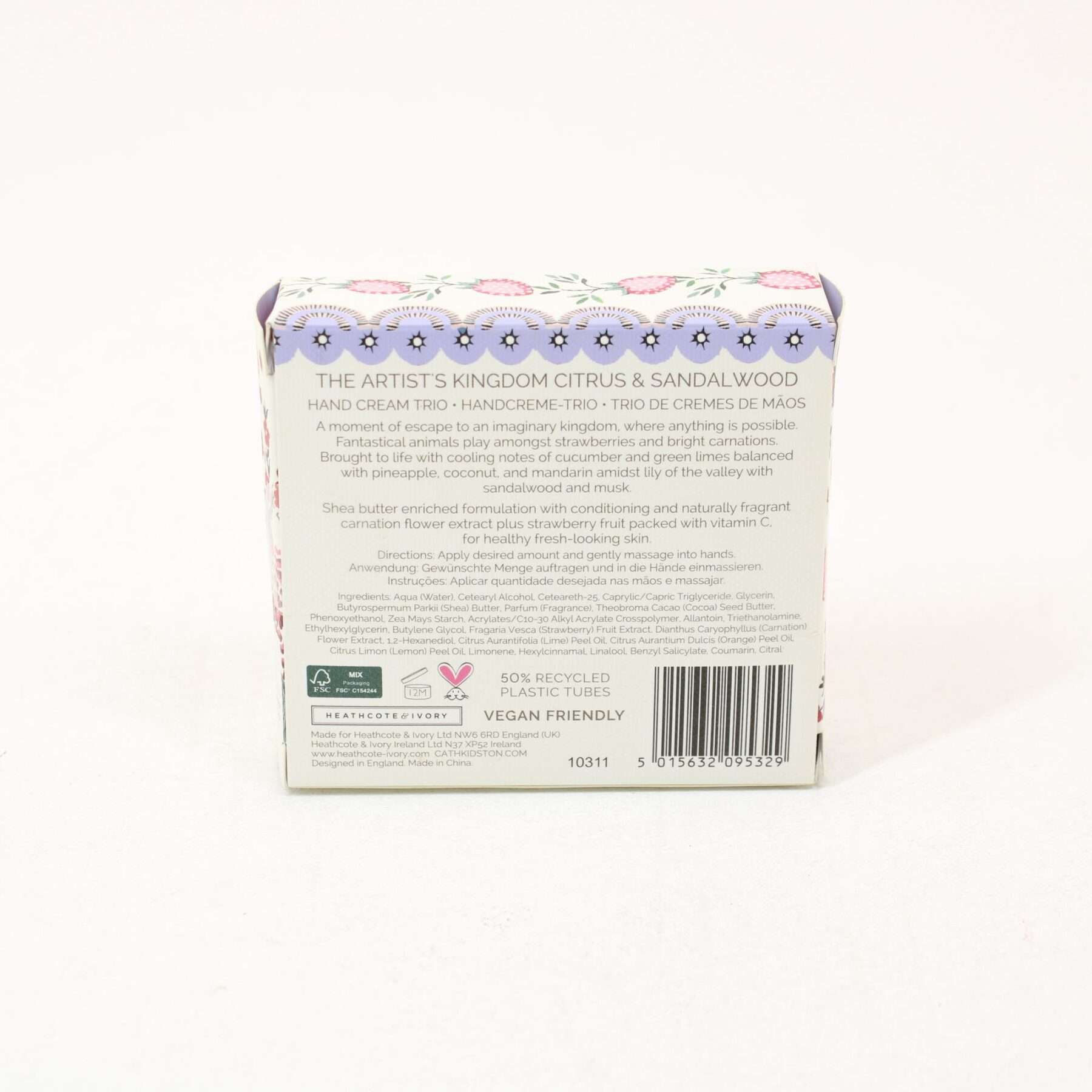 HEATHCOTE & IVORY Cath Kidston Artists Kingdom Citrus & Sandalwood Hand Creams 3x30ml - Image 2