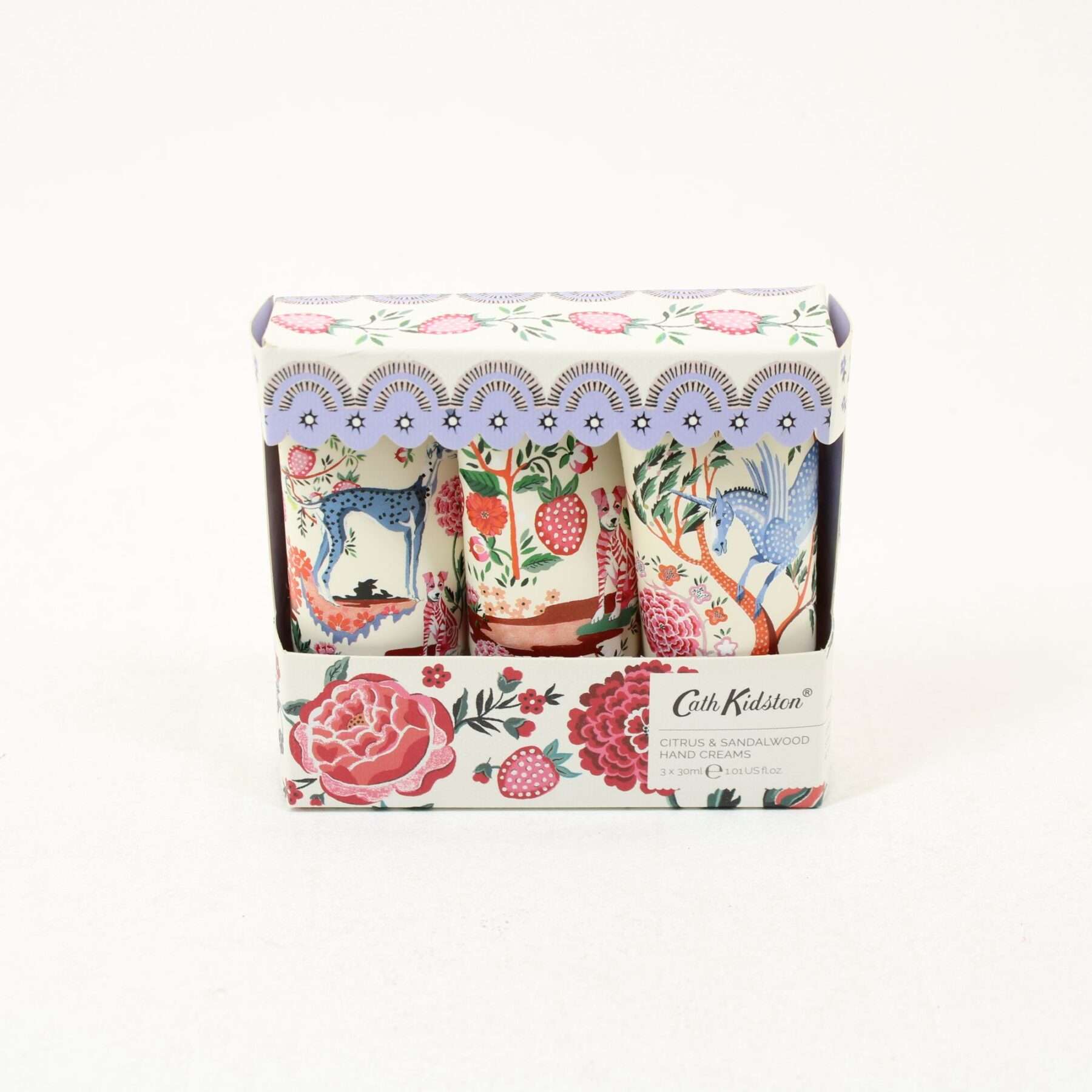 HEATHCOTE & IVORY Cath Kidston Artists Kingdom Citrus & Sandalwood Hand Creams 3x30ml