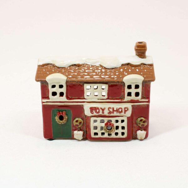 SHUDEHILL Village Pottery Christmas Toy Shop Tealight 340380