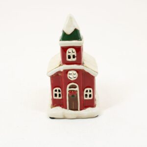 SHUDEHILL Village Pottery Christmas Church Tealight Small 310805