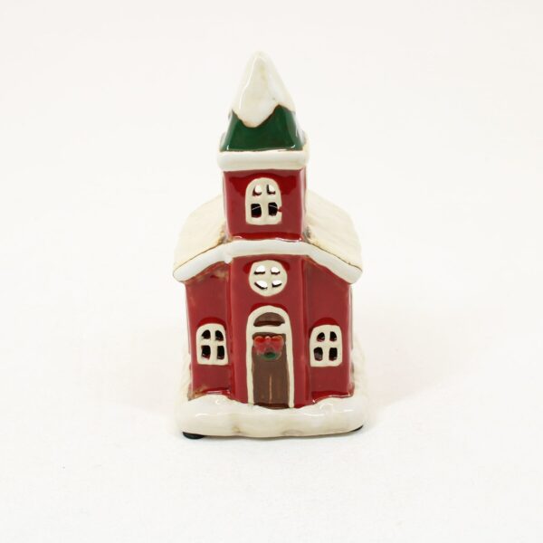 SHUDEHILL Village Pottery Christmas Church Tealight Small 310805