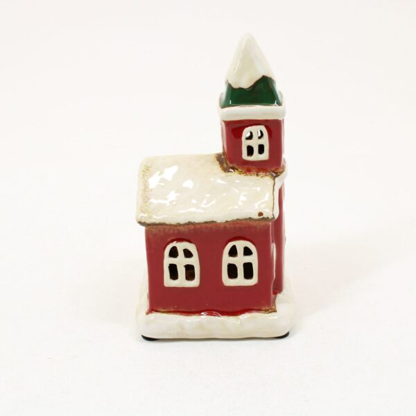 SHUDEHILL Village Pottery Christmas Church Tealight Small 310805 - Image 4