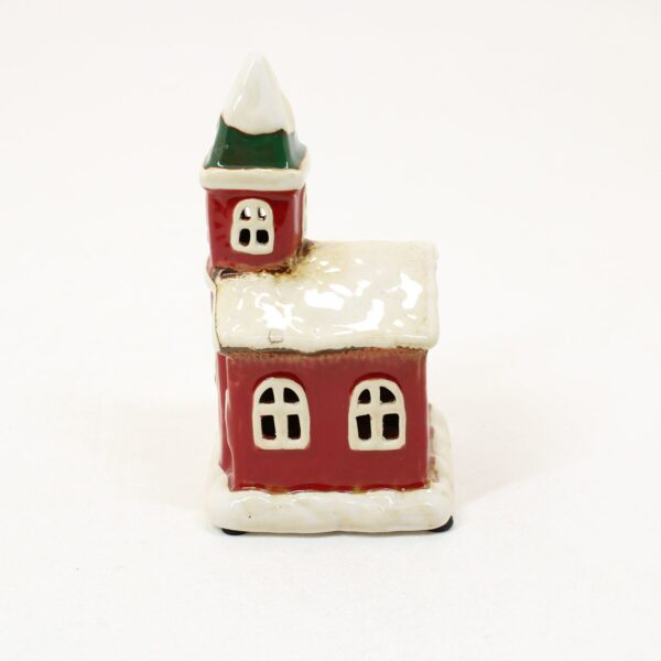SHUDEHILL Village Pottery Christmas Church Tealight Small 310805 - Image 3