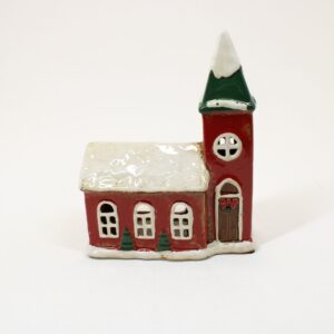 SHUDEHILL Village Pottery Christmas Church Tealight Large 310806