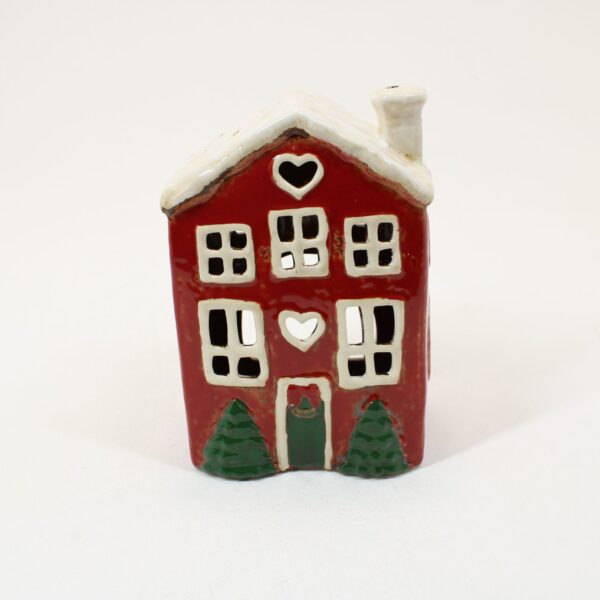 SHUDEHILL Village Pottery Christmas Heart House 315281