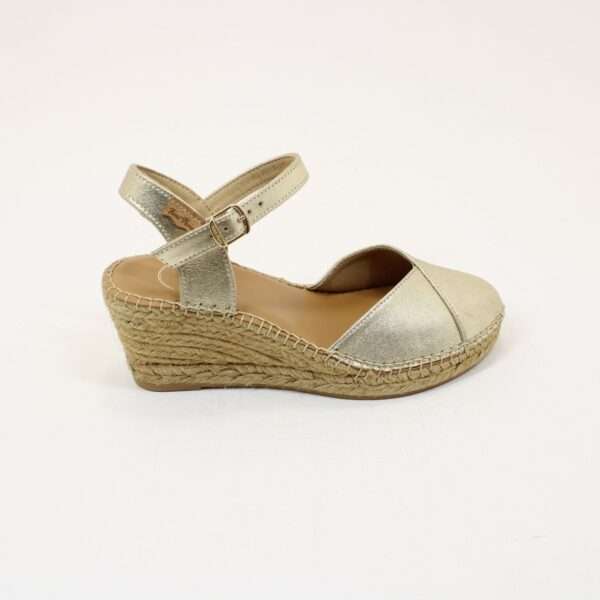 TONI PONS Jute Wedge Espadrilles Peep Toe Bianca-AS