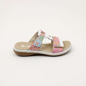 RIEKER Hook & Loop Ladies Mules 659X6