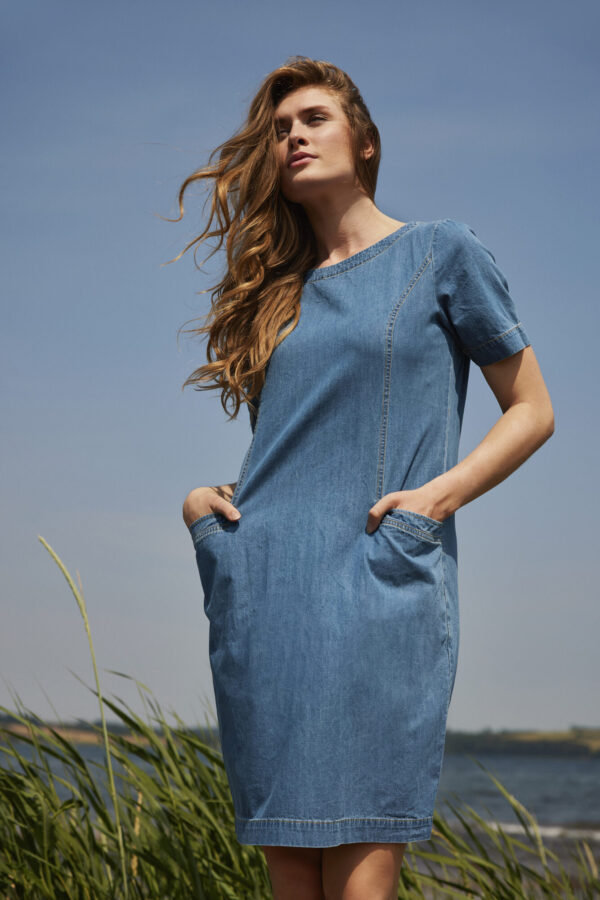 SUNDAY Zeta Denim Dress 6373 - Image 4