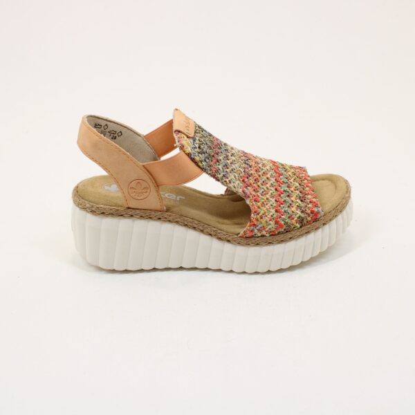 RIEKER Elasticated Ladies Sandals 69172