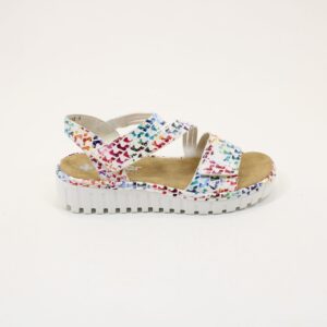 RIEKER Hook & Loop Wedged Ladies Sandals V1364