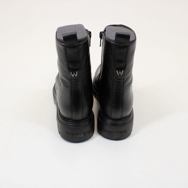 WONDERS Leather Chunky Ankle Length Boots A-4305 - Image 3
