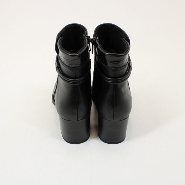 JANA Croc Insert Heeled Ankle Boots 25366 - Image 3