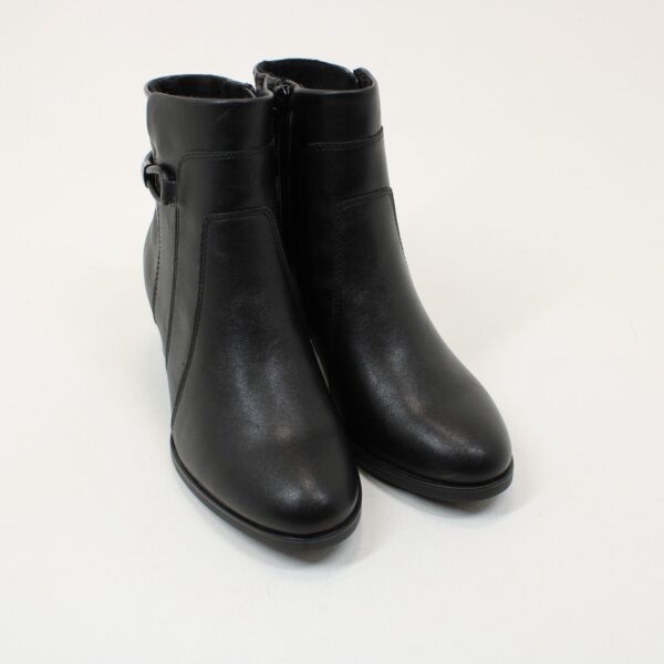 JANA Croc Insert Heeled Ankle Boots 25366 - Image 2