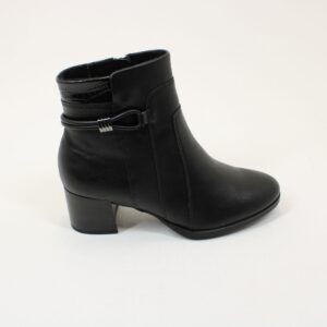JANA Croc Insert Heeled Ankle Boots 25366