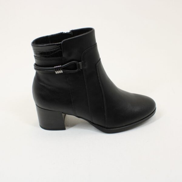 JANA Croc Insert Heeled Ankle Boots 25366
