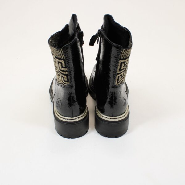 RIEKER Fabric Gusset Biker Boots 72607 - Image 3