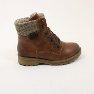 RIEKER Ladies Water Resistant Zip & Lace Ankle Boots 73220