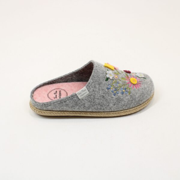 TONI PONS Women's Backless Felt Slippers with Wedge Deli-EF