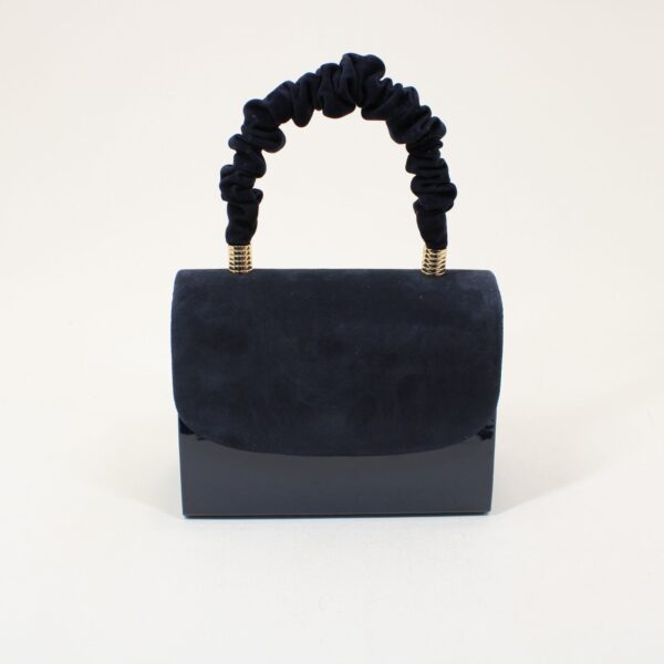 EMIS Ruffle Handle Box Clutchbag T37-LS
