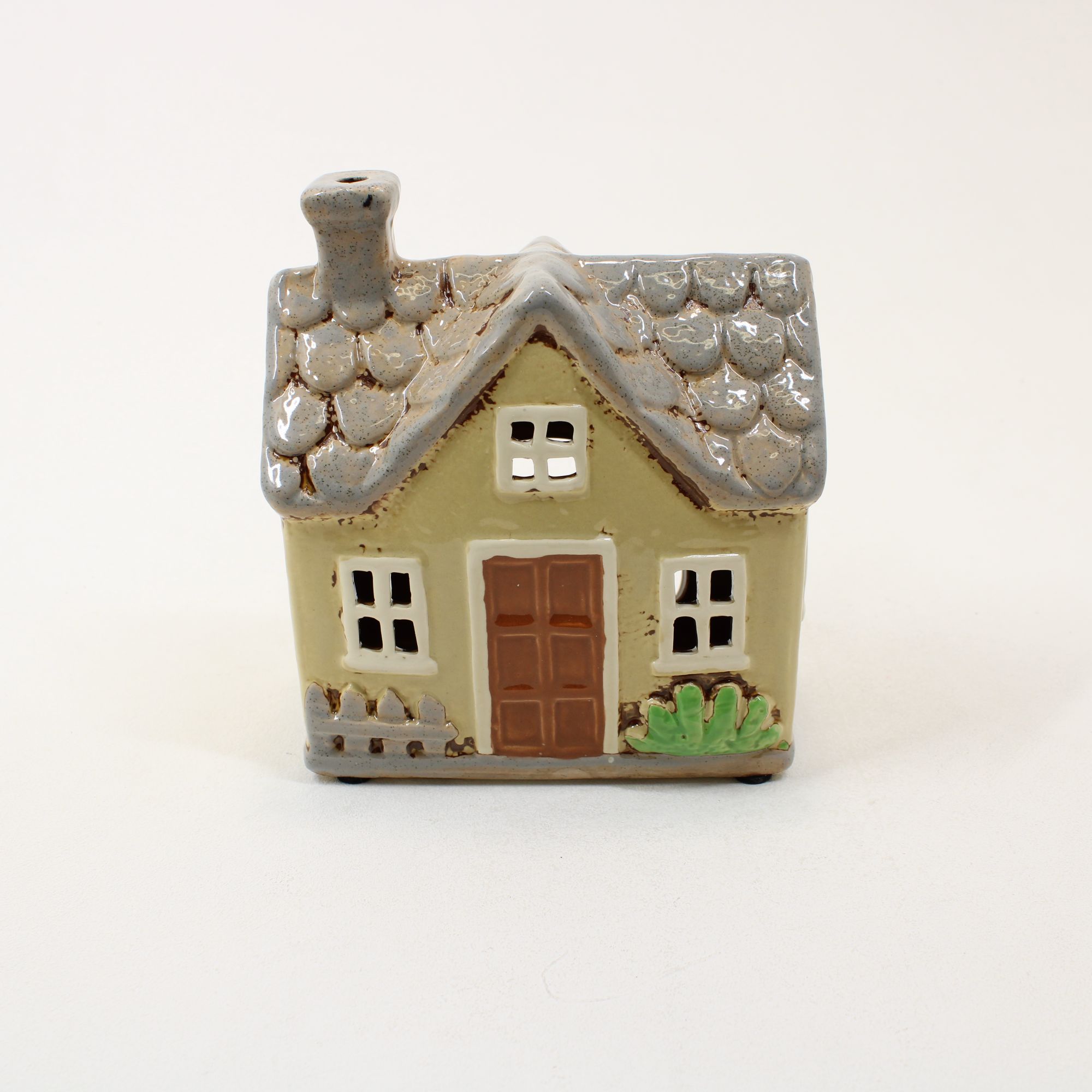 SHUDEHILL Village Pottery Garden House Light Grey Tealight 340287