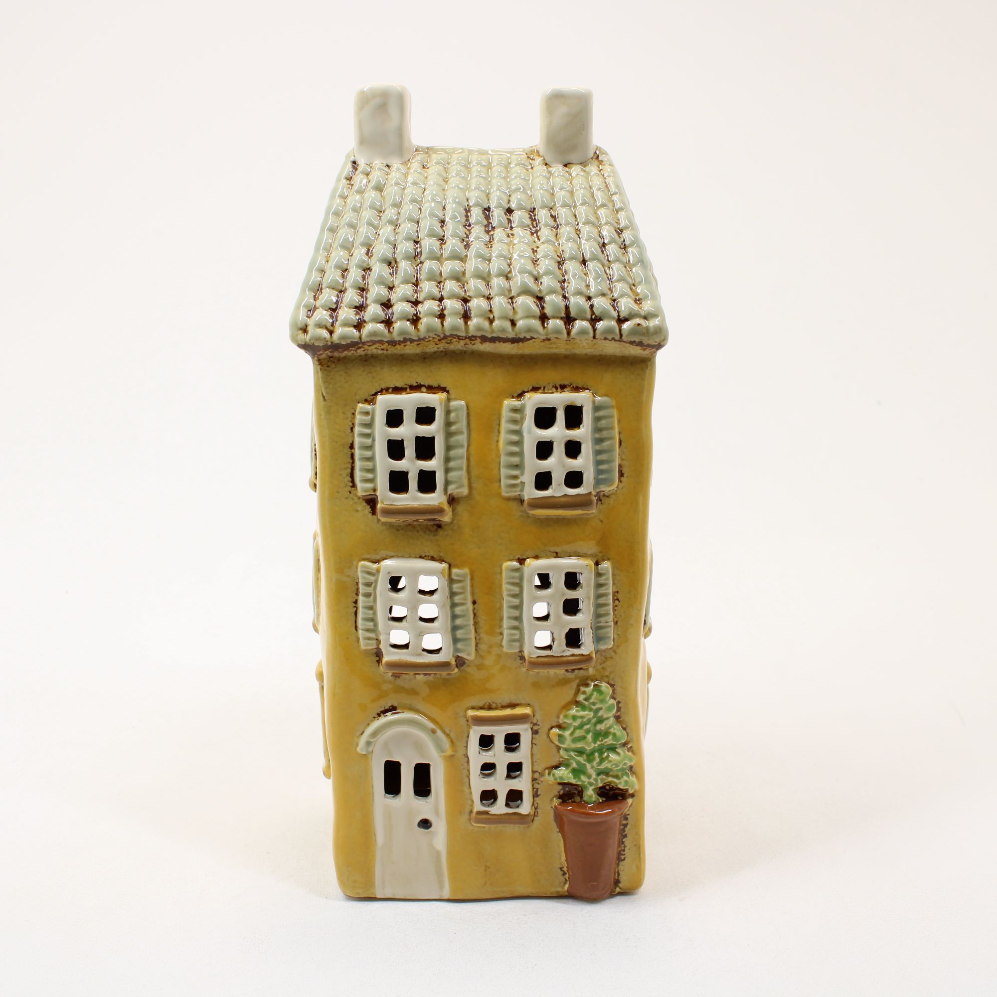 SHUDEHILL Village Pottery Garden House/Shutter Tealight 340293