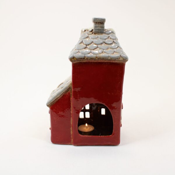 SHUDEHILL Village Pottery Xmas Wreath House Tealight 345232 - Image 4
