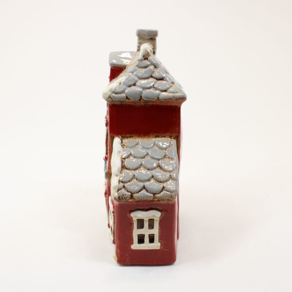SHUDEHILL Village Pottery Xmas Wreath House Tealight 345232 - Image 3