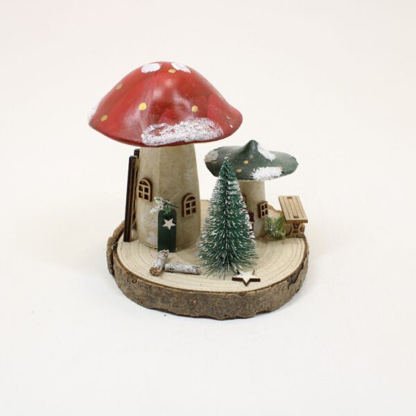 SHUDEHILL Folk Art Christmas Mushroom Double Medium 345572 - Image 3