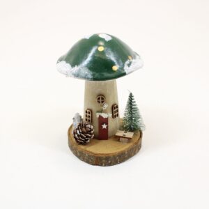 SHUDEHILL Folk Art Christmas Mushroom Toadstool Medium 345574