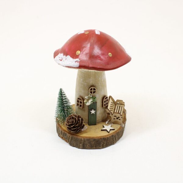 SHUDEHILL Folk Art Christmas Mushroom Toadstool Medium 345574 - Image 3