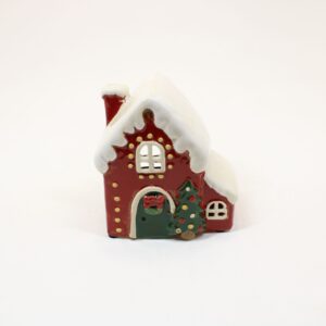 SHUDEHILL Village Pottery Christmas Fairy Light House Tealight 350200