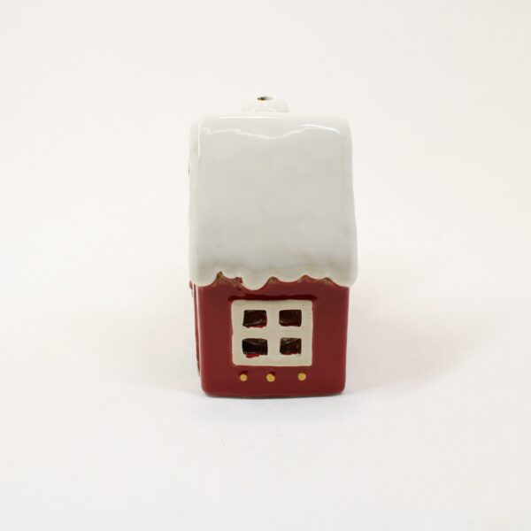 SHUDEHILL Village Pottery Christmas Round Window House Tealight 350201 - Image 3