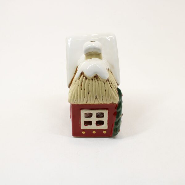 SHUDEHILL Village Pottery Christmas Round Window House Tealight 350201 - Image 2