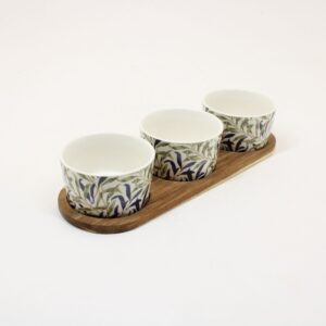 SHUDEHILL William Morris Willow Bough 3 Snack Bowls on Tray LP74941