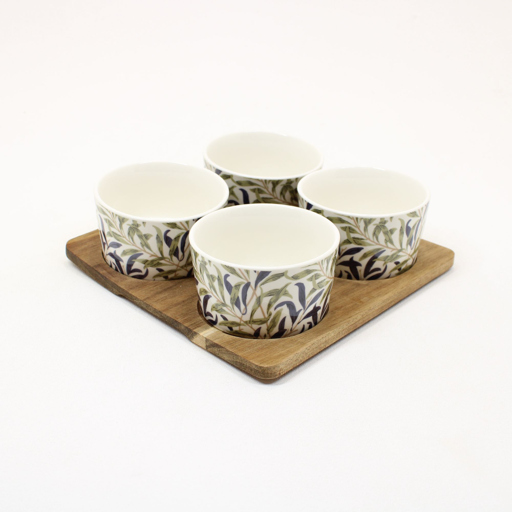 SHUDEHILL William Morris Willow Bough 4 Snack Bowls on Tray LP74942